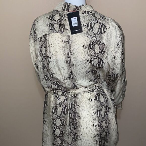 Fashion Nova Going Big Snake Corset Shirt Dress - Size 1X - Picture 12 of 14